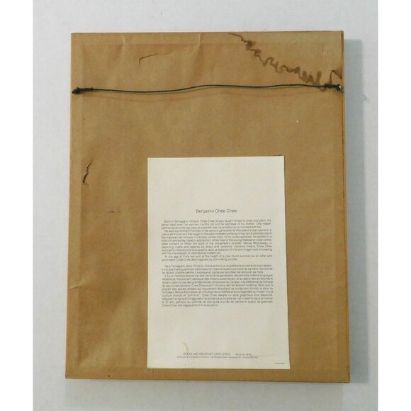 Friends Print By Benjamin Chee Chee Signed Framed Matted 12x15 Inches Vintage - Picture 5 of 8